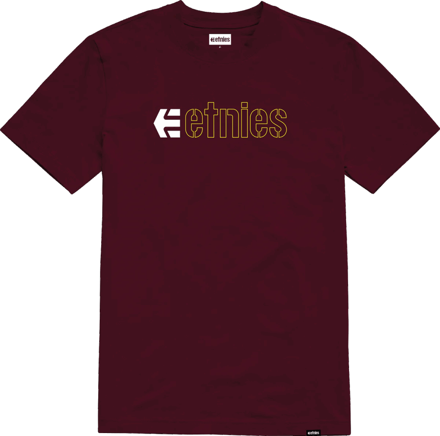 Burgandy-White ECORP TEE KIDS Etnies