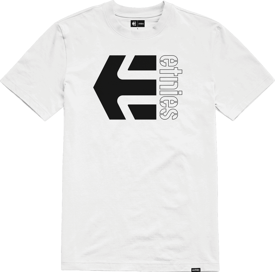 Etnies White-Black CORP COMBO TEE