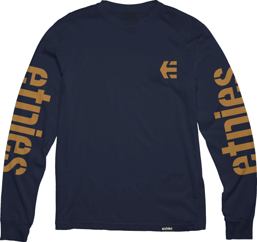 Navy-Gum ICON LS TEE Etnies
