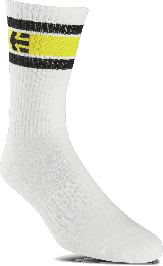 STENCIL SOCK White-Black Etnies