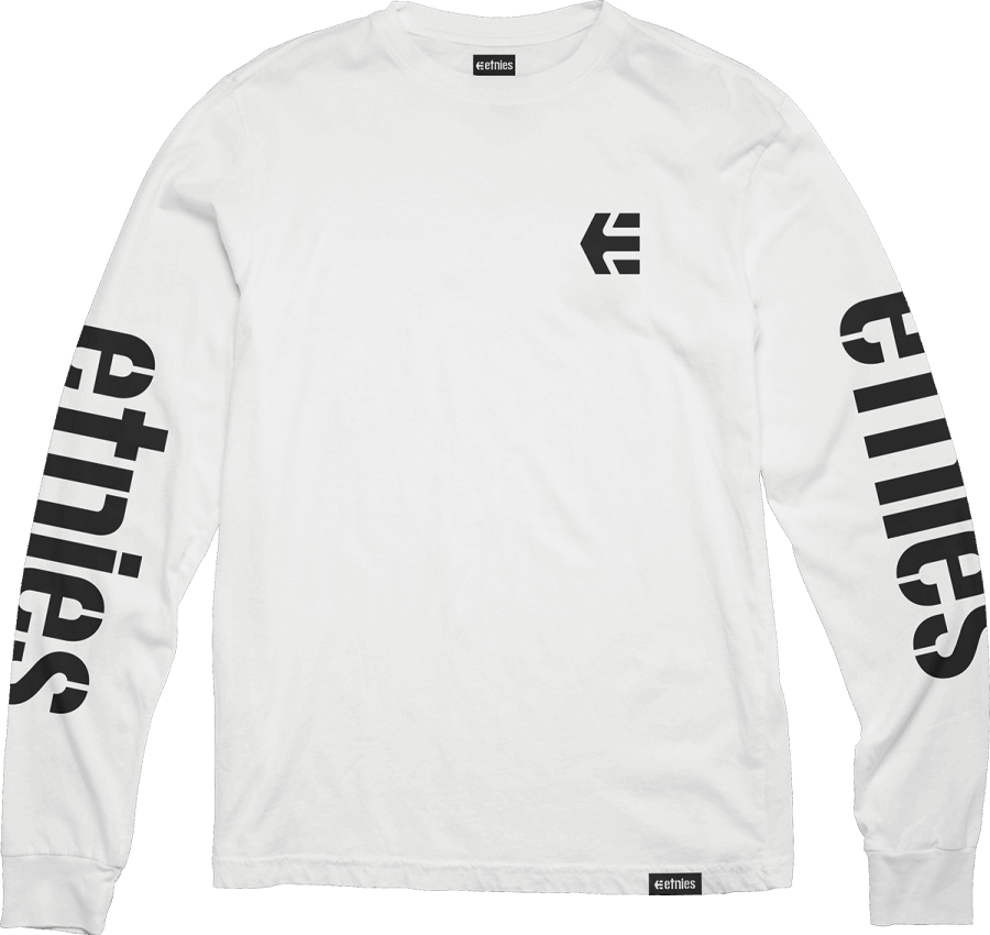 White-Black Etnies ICON LS TEE