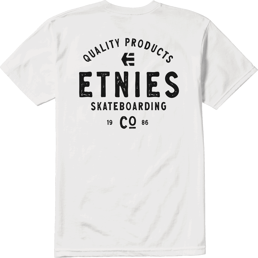 White-Black SKATE CO TEE Etnies