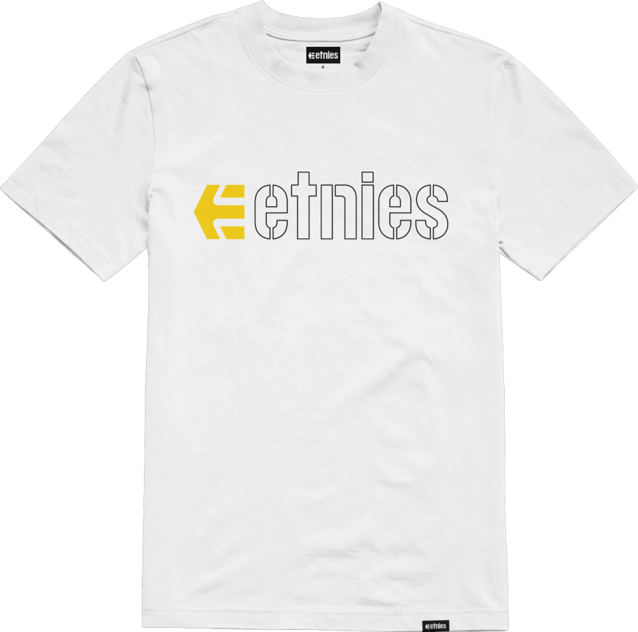 White-Black-Yellow ECORP TEE Etnies